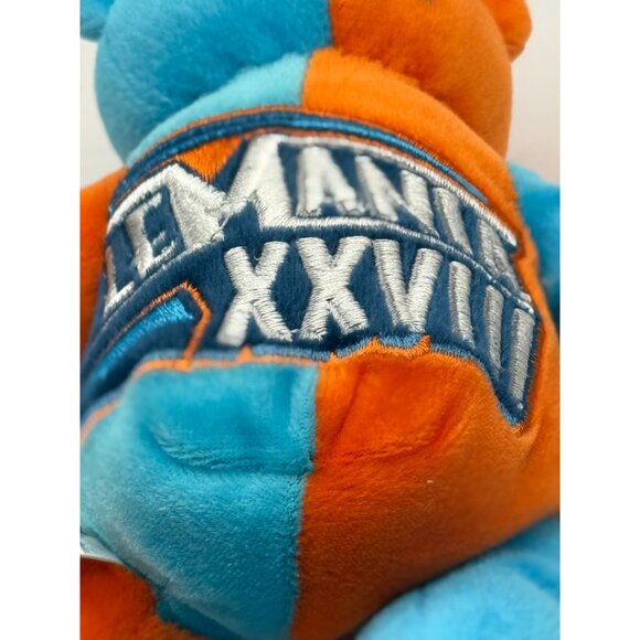 Wrestlemania XXVIII John Cena The Rock Beanie Bear 2012 Blue Orange - Picture 6 of 10